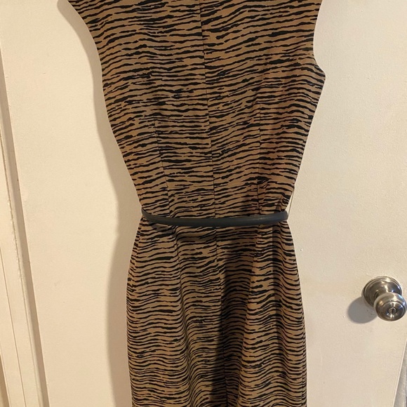Animal Print Calvin Klein Knee-Length Dress - Picture 1 of 3